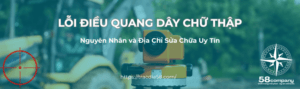 Lỗi điều quang dây chữ thập máy thủy bình