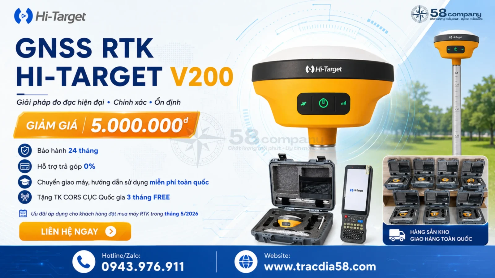 ƯU ĐIỂM CỦA MÁY GPS RTK HI-TARGET V200